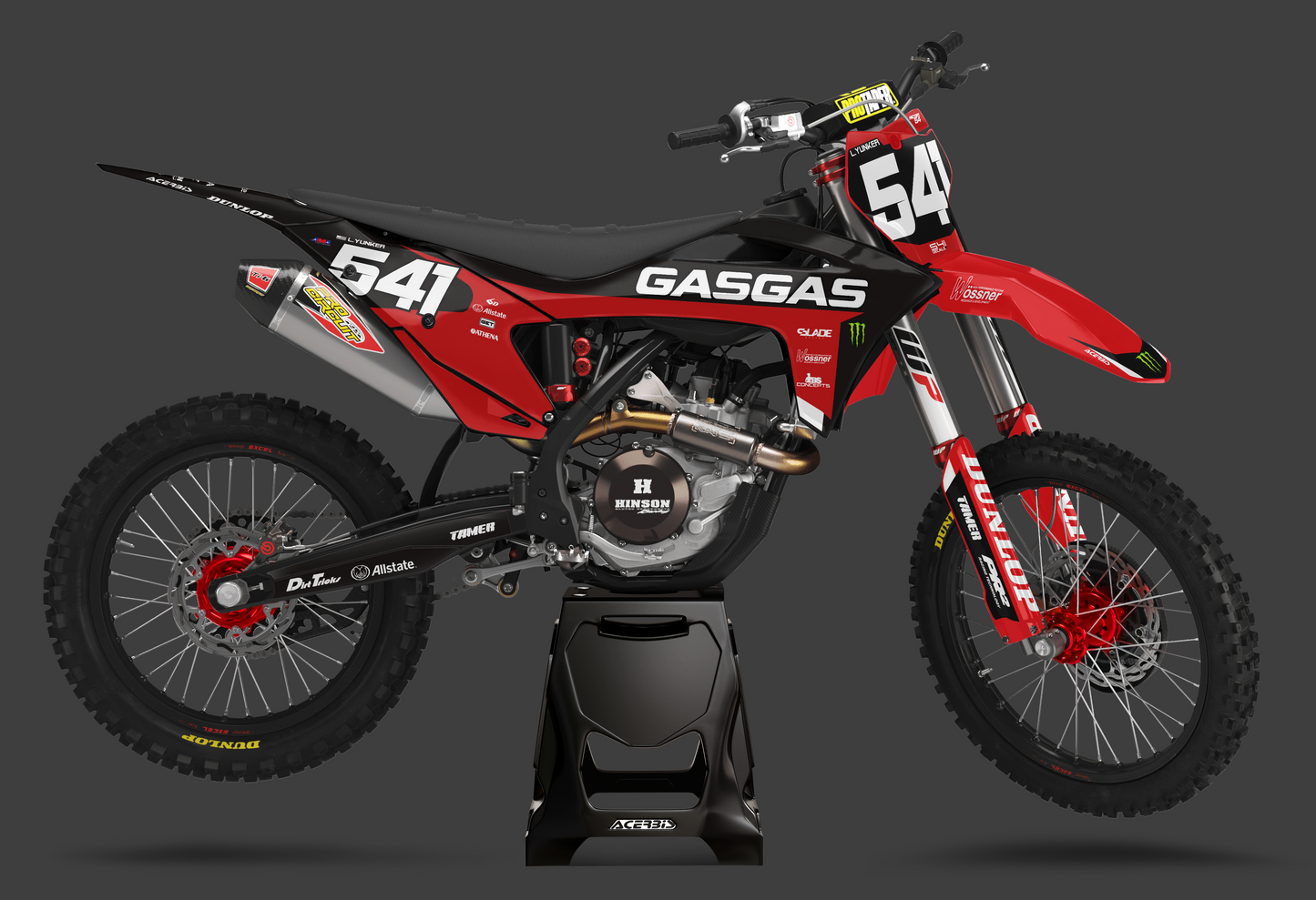 Black Split GasGas Semi Custom