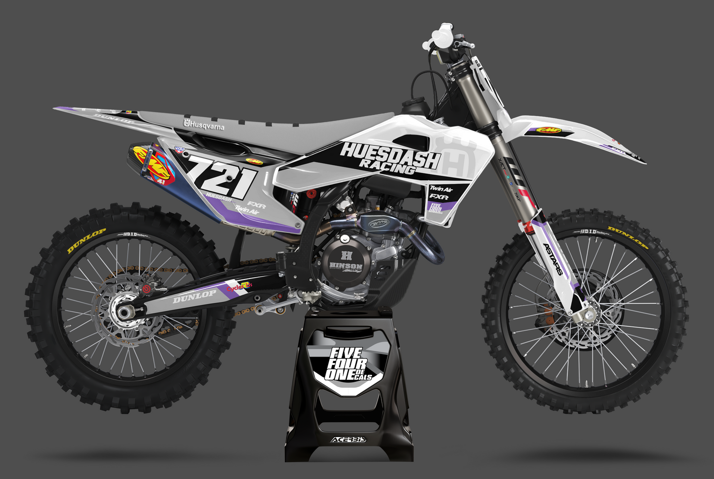 Purple Split Husky Semi Custom