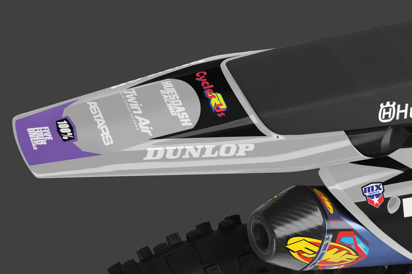 Purple Split Husky Semi Custom